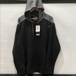 NWT Adidas Two-Tone Black and Gray Hoodie Mens XL